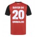 Maillot de foot Bayer Leverkusen Alejandro Grimaldo #20 Domicile vêtements 2024-25 Manches Courtes